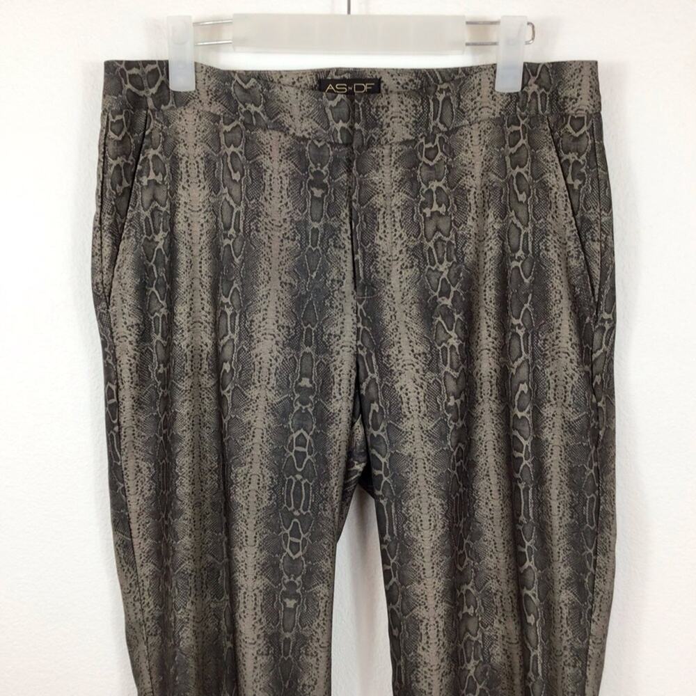 As By Df Dusk Til Dawn Python Snakeskin Print Tro… - image 4